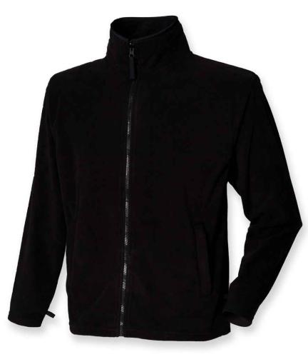 Henbury Micro Fleece Jacket - Black - 3XL